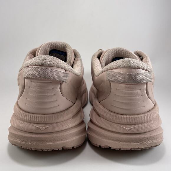 Hoka One One Bondi SR Womens Size 10 D Wide Leather Slip Resistant Peach Whip - Picture 4 of 11